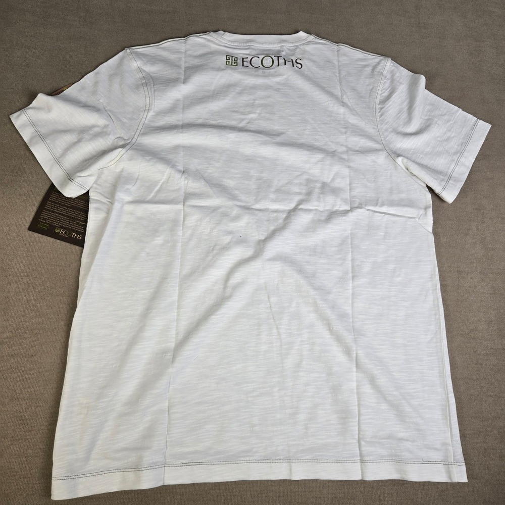 ECOTHS White Oranic T Shirt "Join The Fight Against Hunger" Be The Change XL - Picture 3 of 8